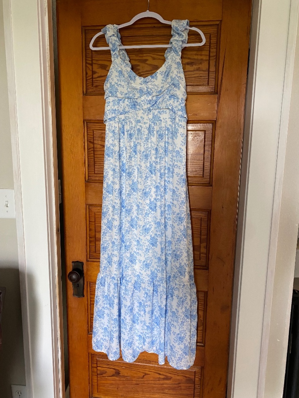 Altar’d State Blue and White Floral Dress